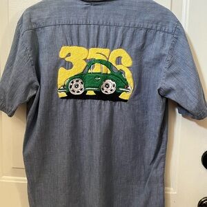 Action Age Herby the love bug  blue chambray shirt